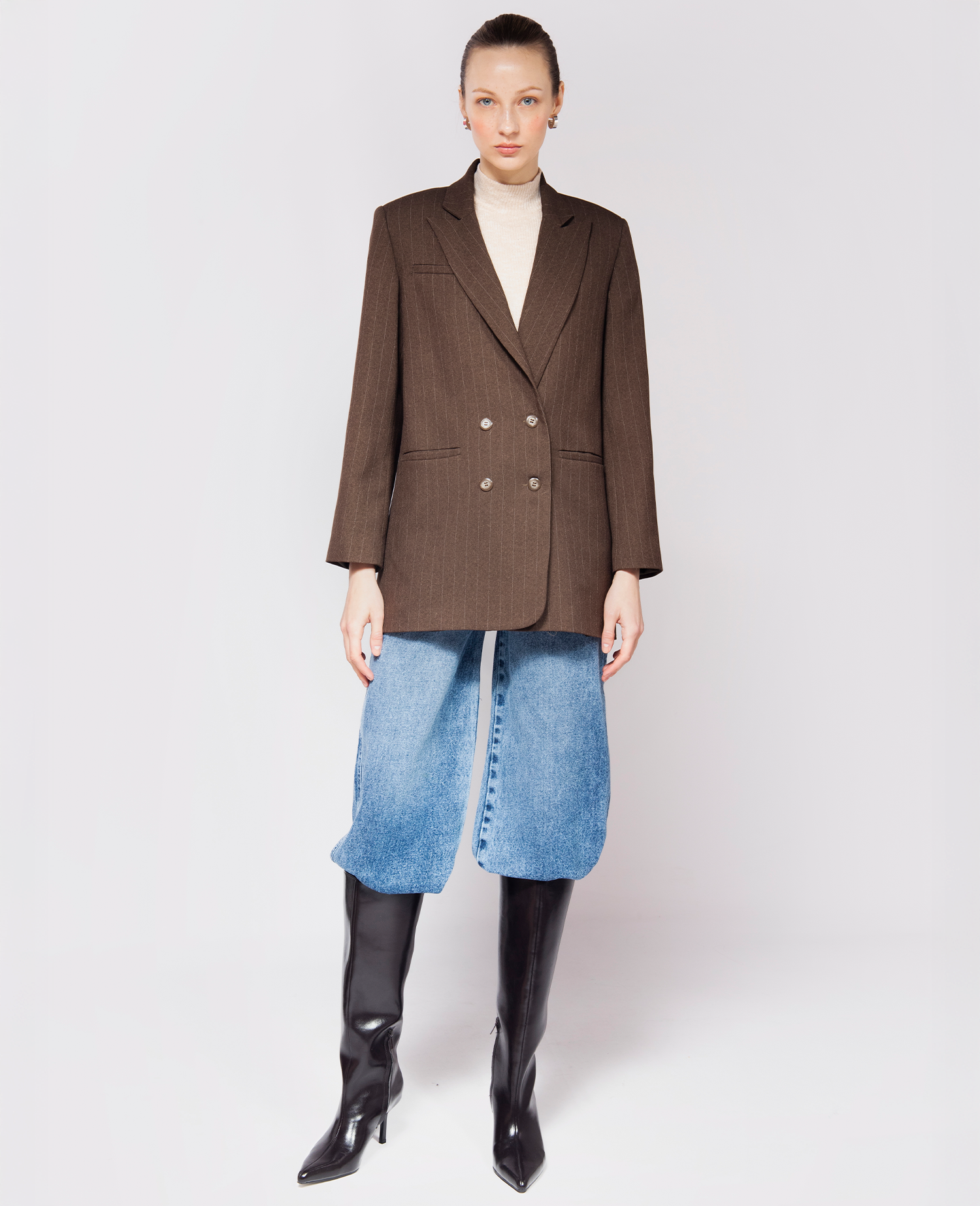 ENTREGA INMEDIATA / Blazer Maggie Chocolat