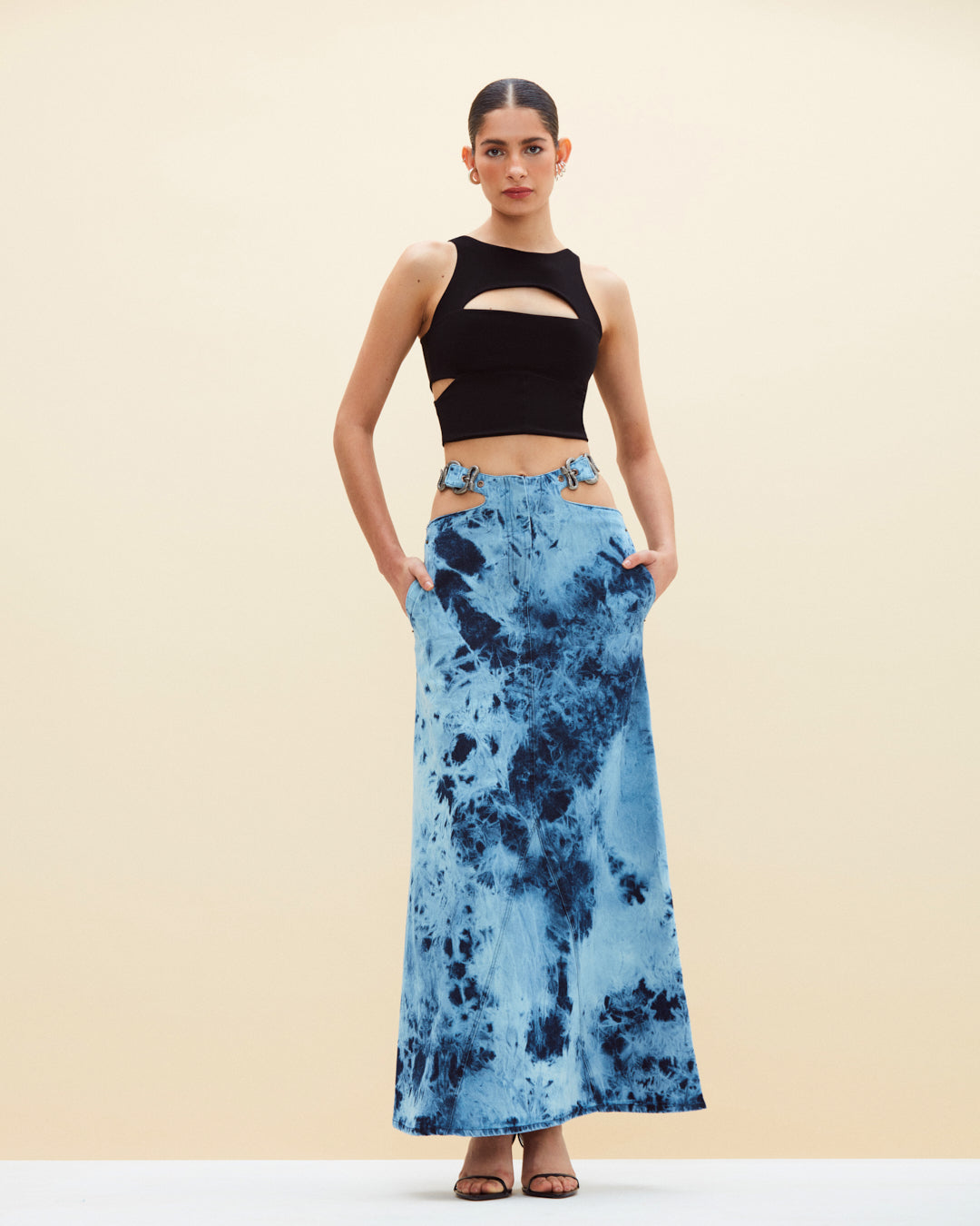 Falda Cosima Blue Tie Dye