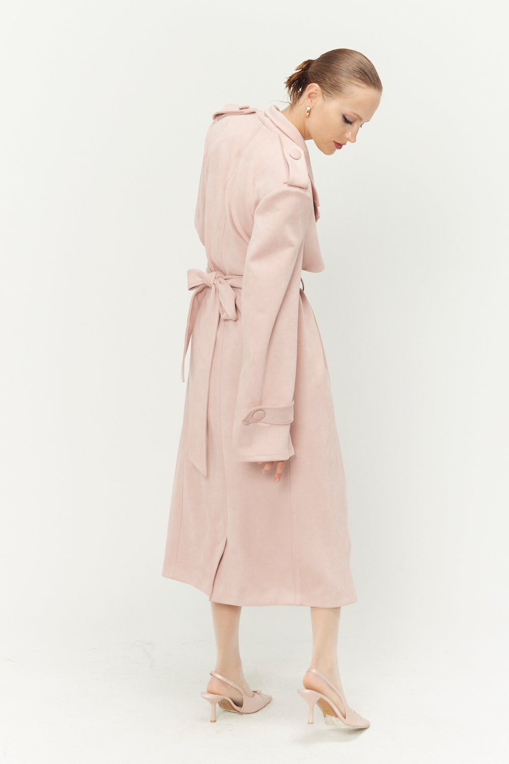 ENTREGA INMEDIATA Abrigo Trauco Dusty Pink