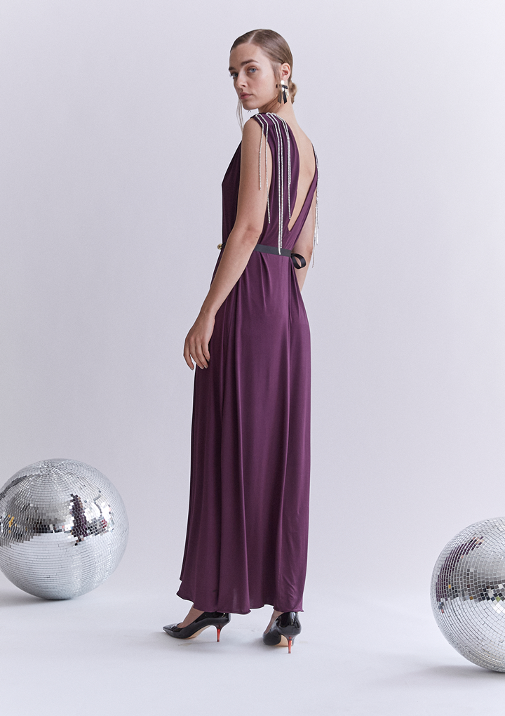 vestido atlas berenjena loraine holmes