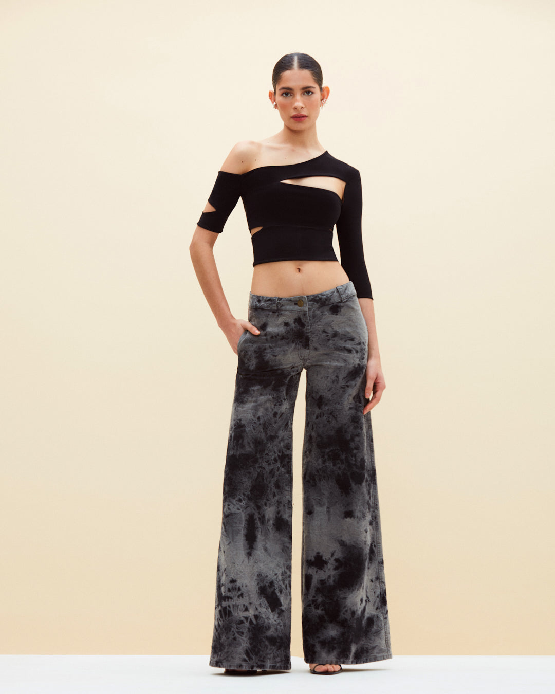 Meraki Jeans Black Tie-Dye