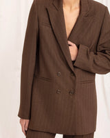 ENTREGA INMEDIATA / Blazer Maggie Chocolat