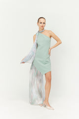 PRE-ORDER Vestido Abalón Jade Green & Print