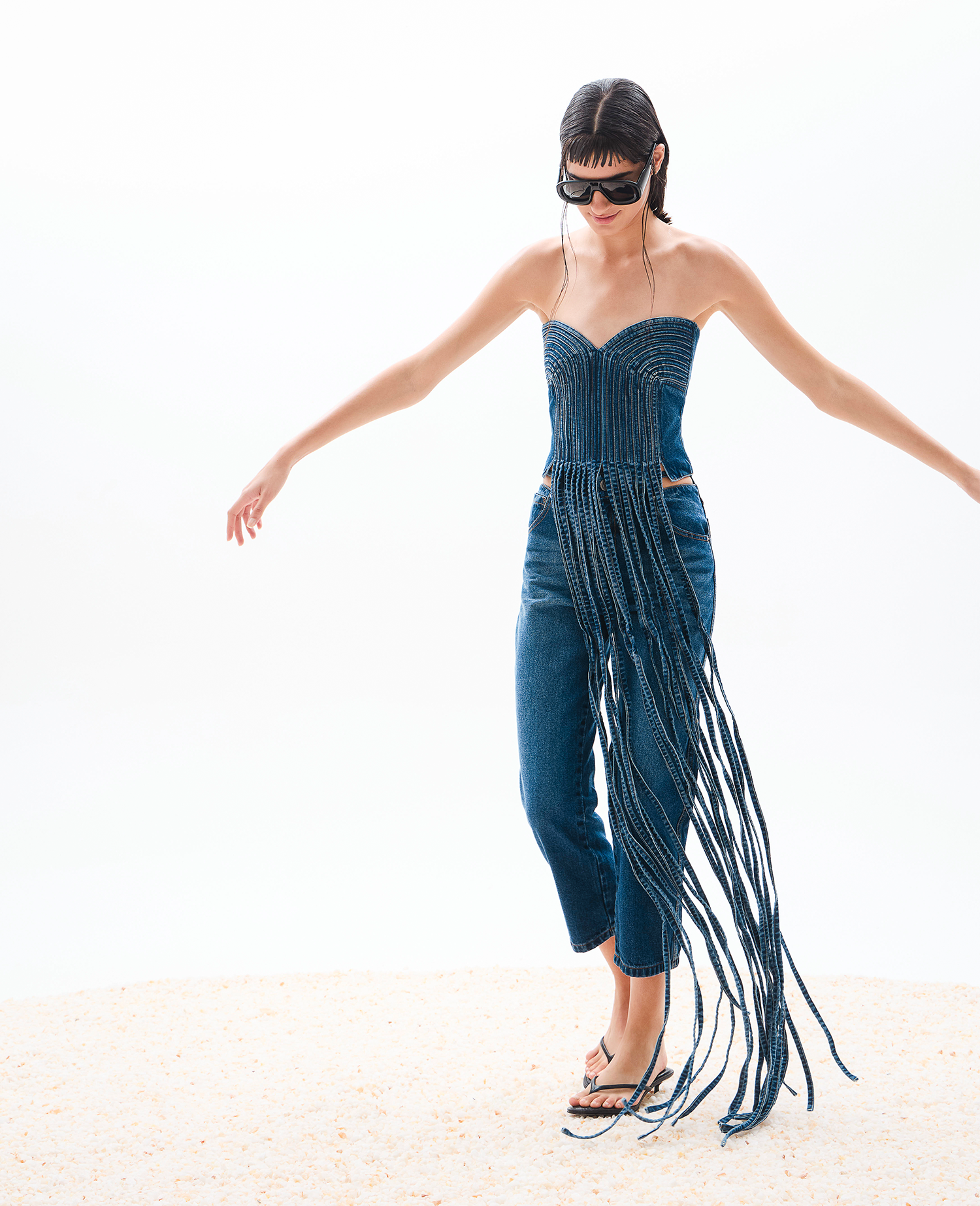 Top Lantana - Medium Wash