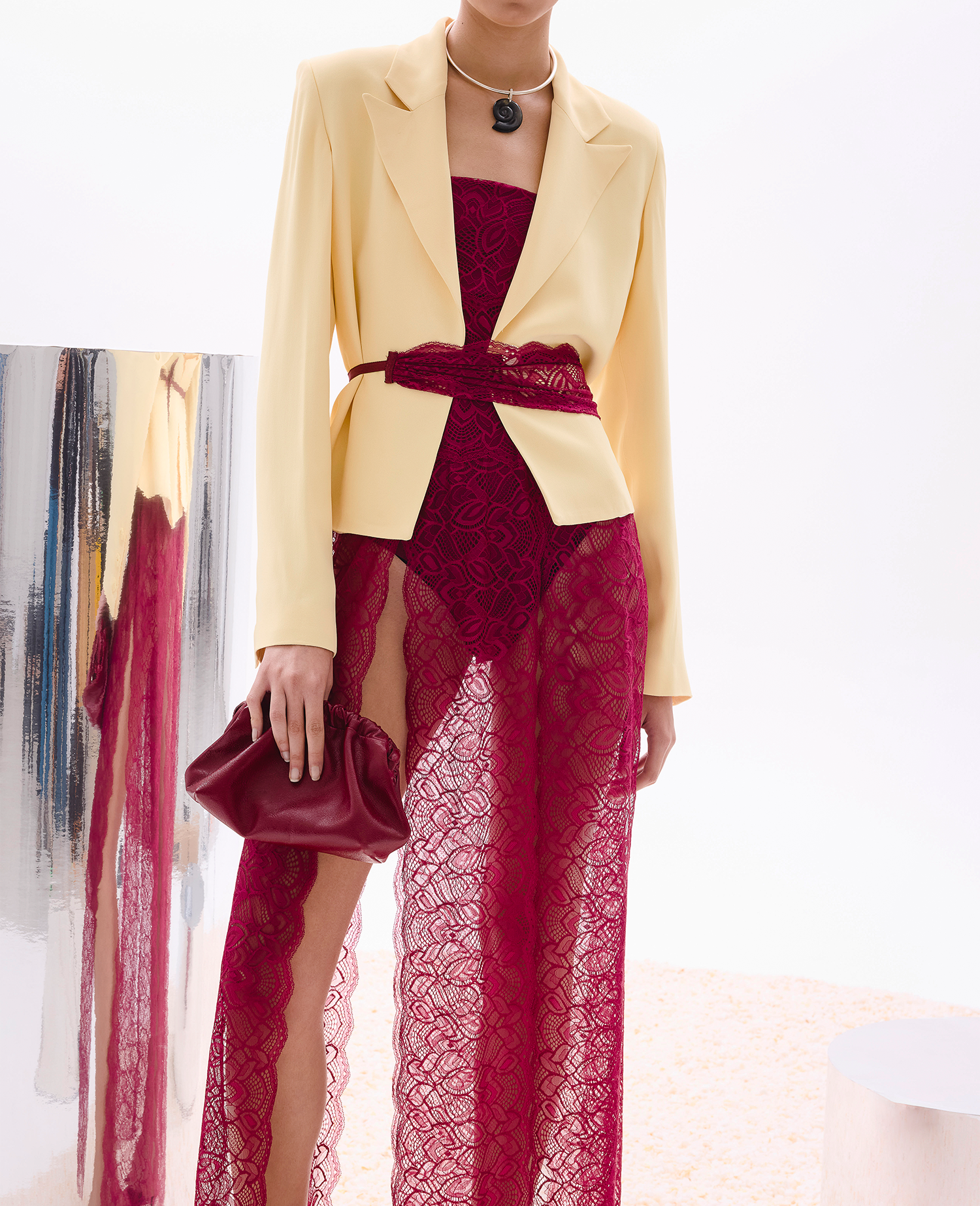 Falda Poleo - Burgundy