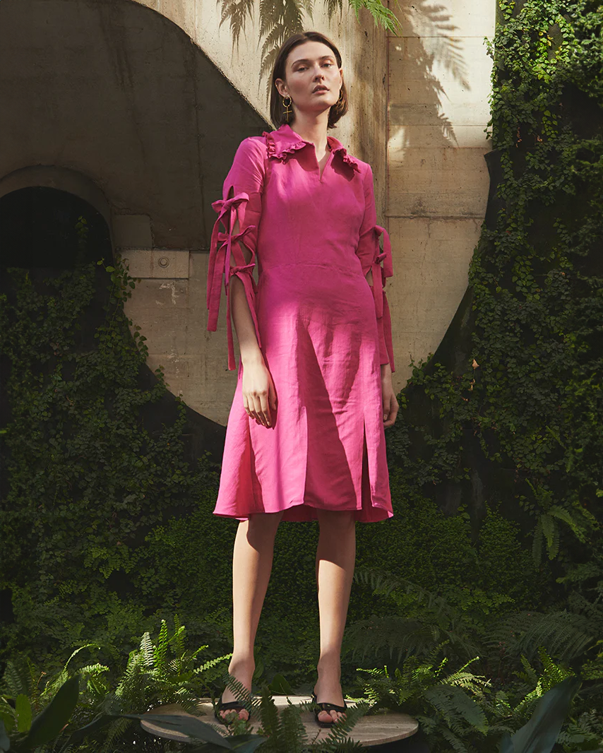 Vestido LINUM - Fucsia