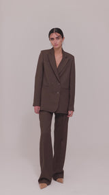 ENTREGA INMEDIATA / Blazer Maggie Chocolat