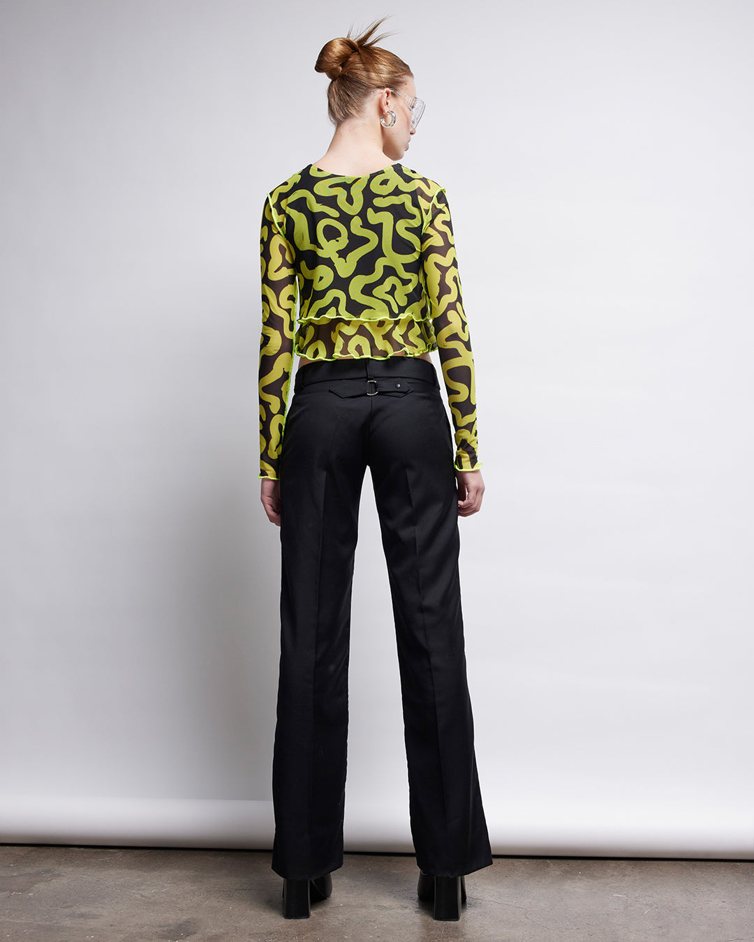 Top Loire Black & Yellow Print