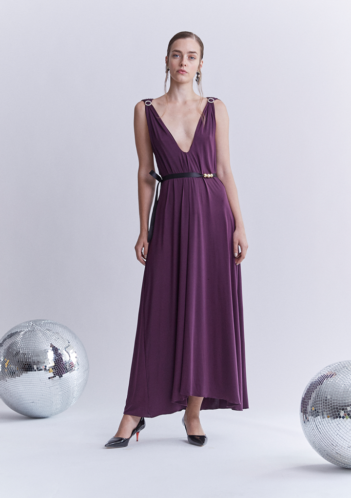 vestido atlas berenjena loraine holmes