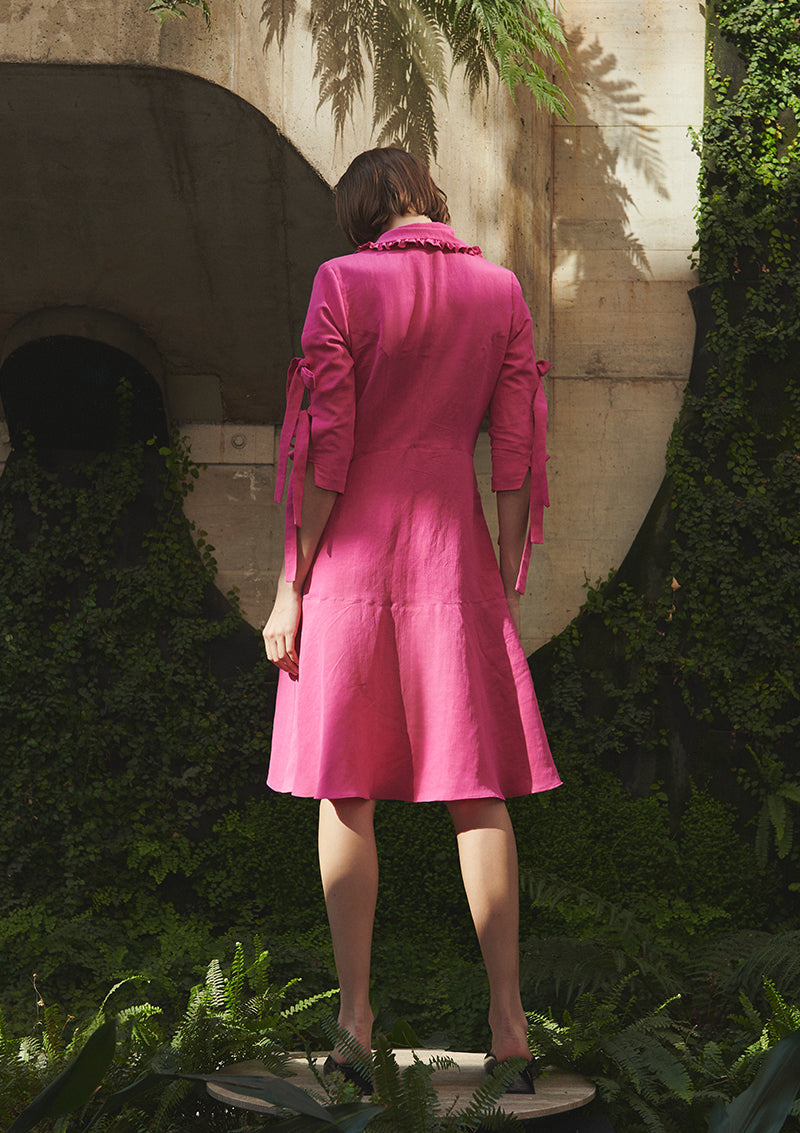 Vestido LINUM - Fucsia